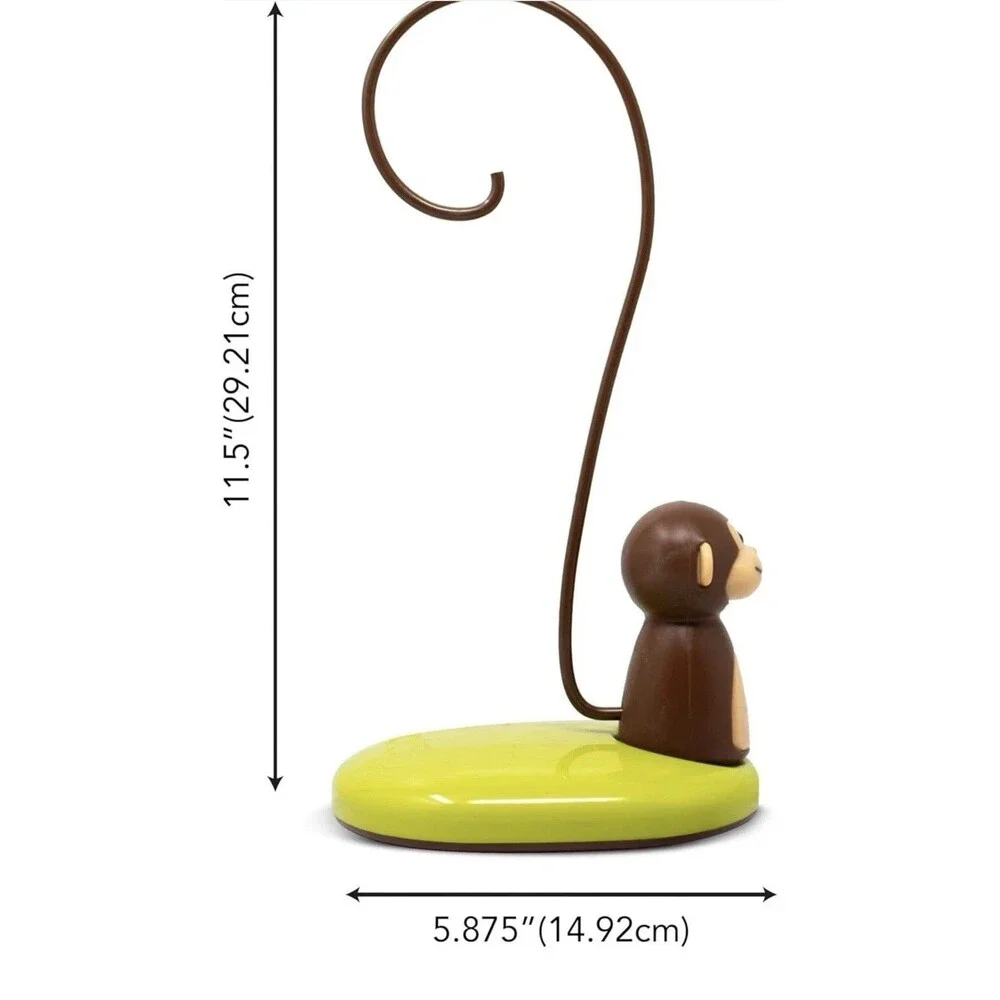 Joie Monkey Banana Tree Holder, Countertop Fruit Hanger with Secure Black